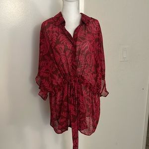 NWOT shear flowy blouse
